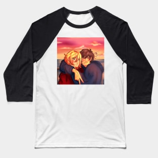 Ash and Eiji sunset Baseball T-Shirt